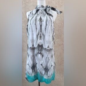 Madison Paige Tie Shoulder Ballon Hem Dress